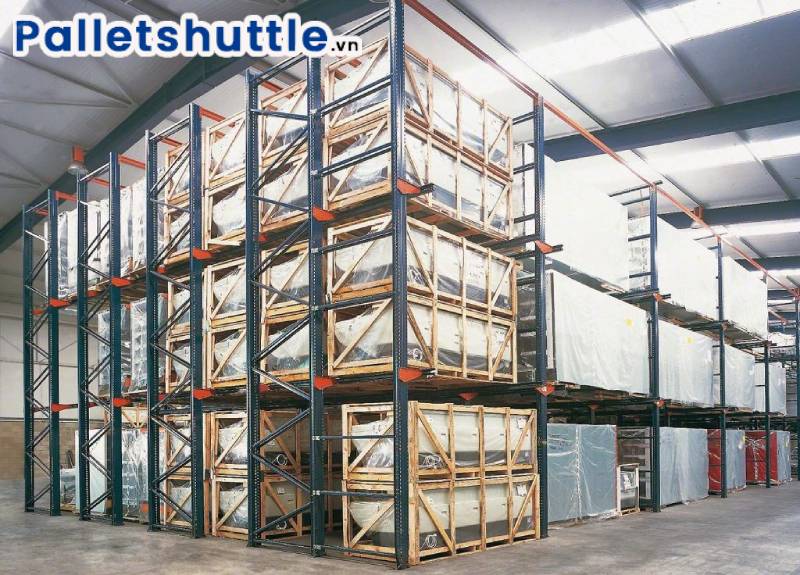 Kho pallet tự động giúp quá trình lưu kho thực hiện nhanh chóng