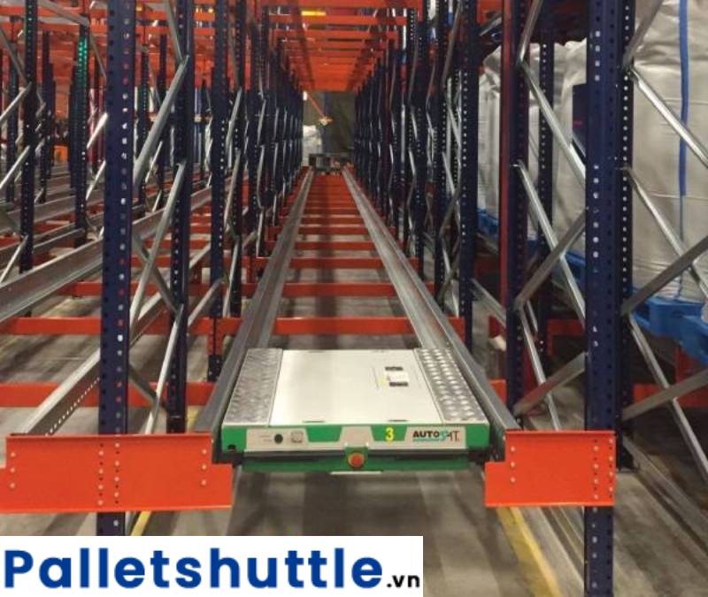 Pallet Shuttle Autosat giúp rút ngắn thời gian lưu kho