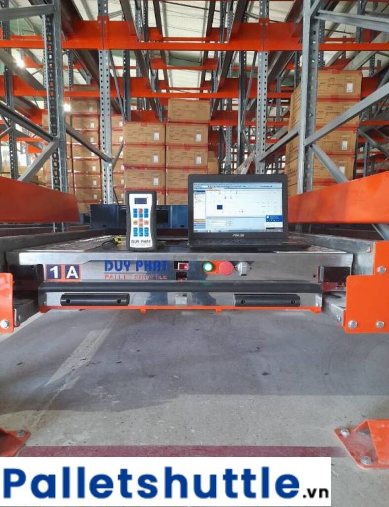Pallet Shuttle Duy Phát chuyên dùng lưu trữ và di dời hàng hóa