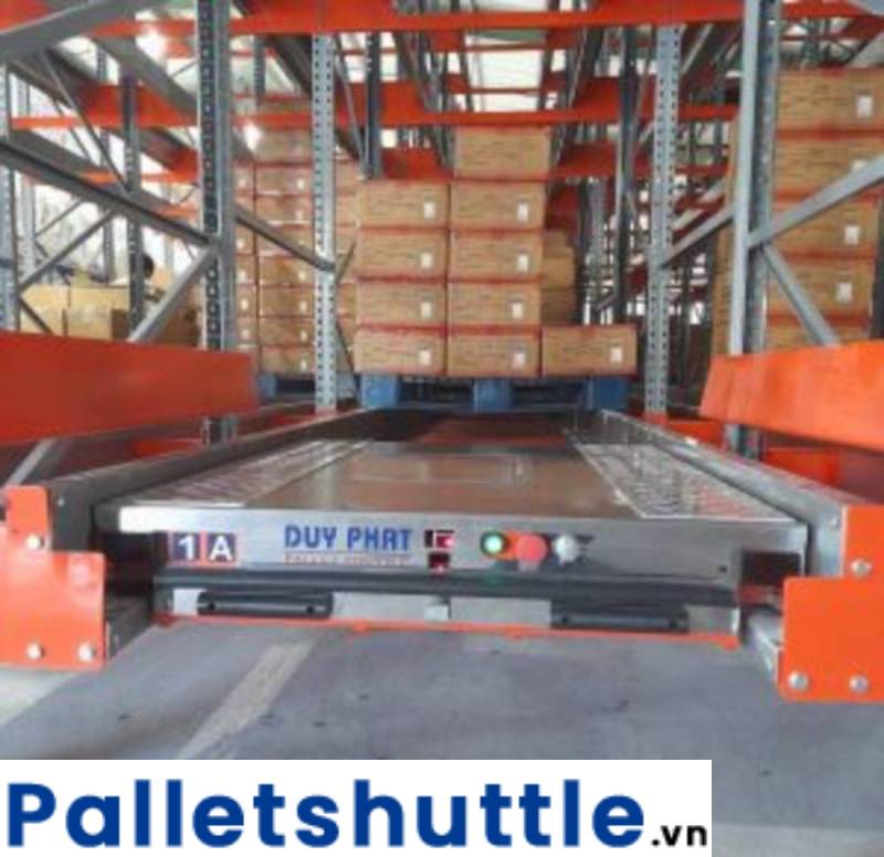 Pallet Shuttle Duy Phát sử dụng cảm biến lazer công suất cao