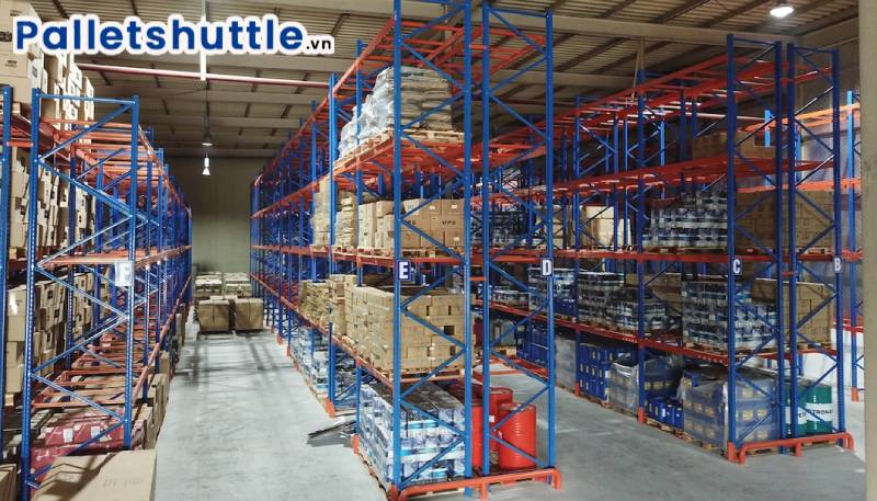 Sử dụng kho tự động giúp tối ưu không gian lưu trữ