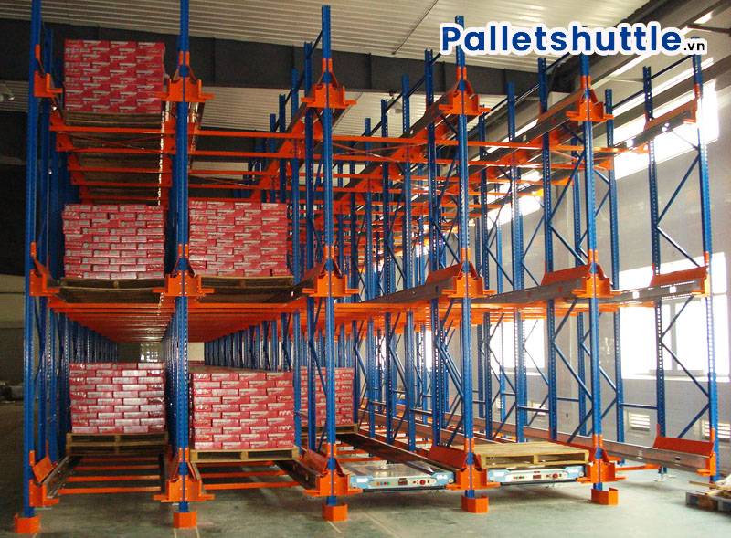 Cấu tạo kệ Radio shuttle khá đơn giản