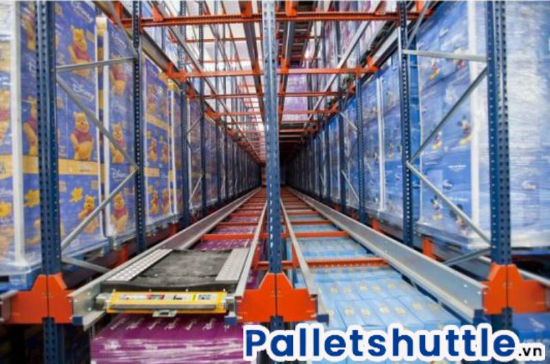 Kệ Radio shuttle được ứng dụng trong nhiều kho hàng
