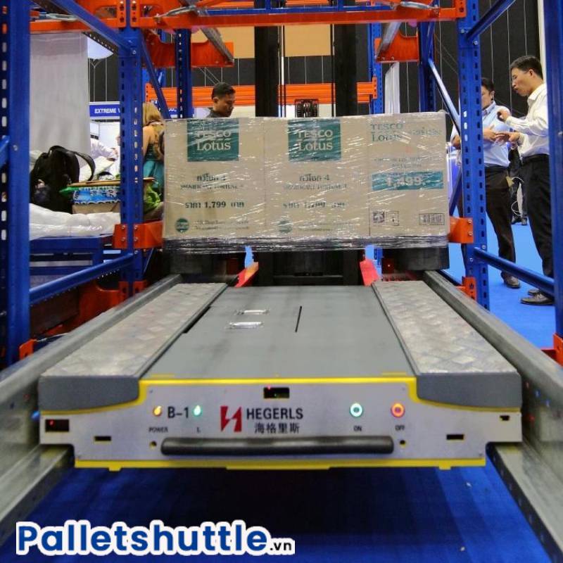 Kệ robot shuttle được ứng dụng phổ biến trong các kho lạnh