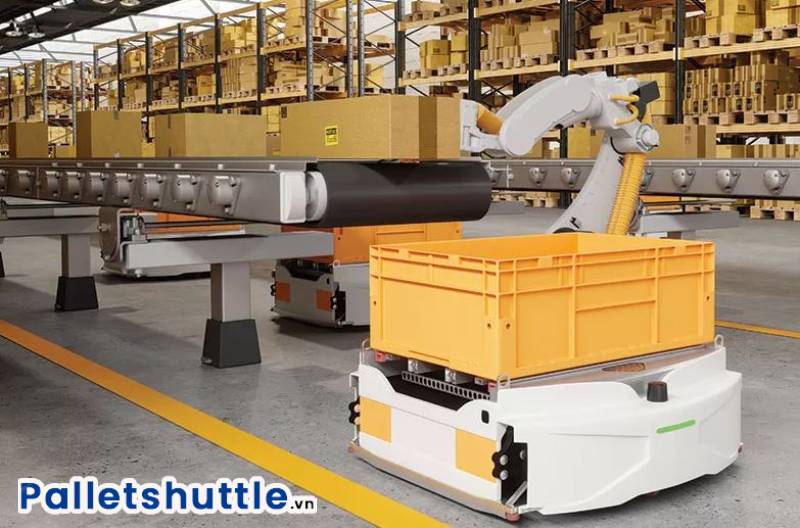 Robot tự hành trong kho hàng là gì?