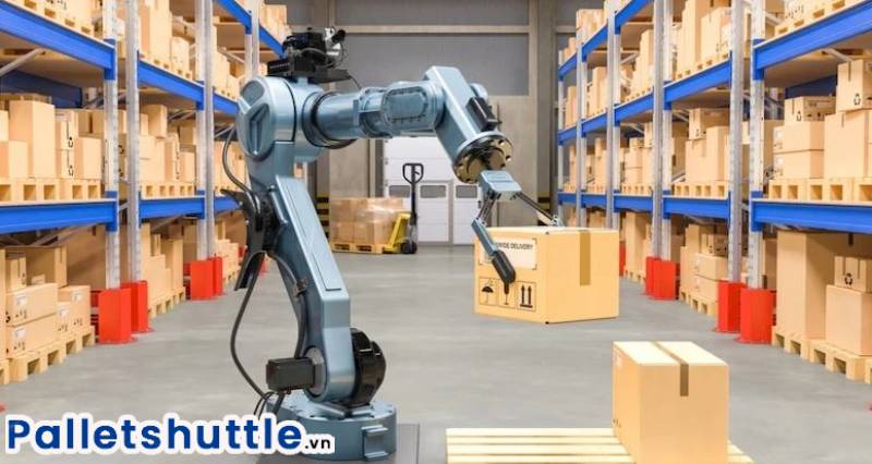 Robot vận hành tự động chuyên bốc xếp hàng hóa