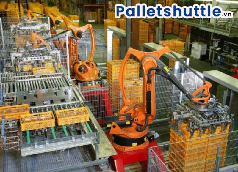 Sử dụng robot bốc xếp hàng hóa tự động giúp tối ưu chi phí